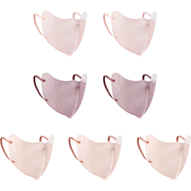 Beneunder Daily Disposable Sun Protection Face Mask for Women, Full Face UV Protection Mask, Anti-UV 33924 Warm Color Combination (X7) S