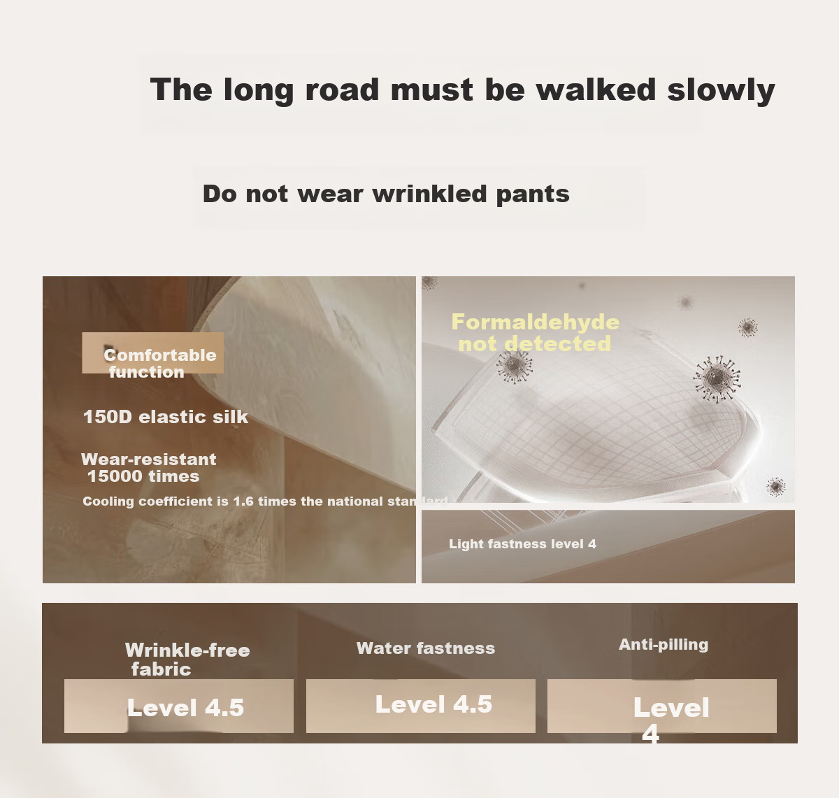 Hodo Wrinkle-Free Dress Pants for Men, Business Formal Wear, Draping Straight-Leg Professional Suit Trousers 11