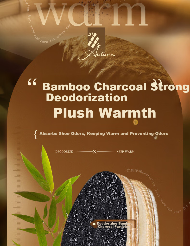 Nanjiren 3-Pair Set Warm Insoles for Men And Women, Cotton Fleece-Lined Thick Sweat-Absorbing Bamboo Charcoal Sole Winter Insoles, Mixed Set, Size 42 4