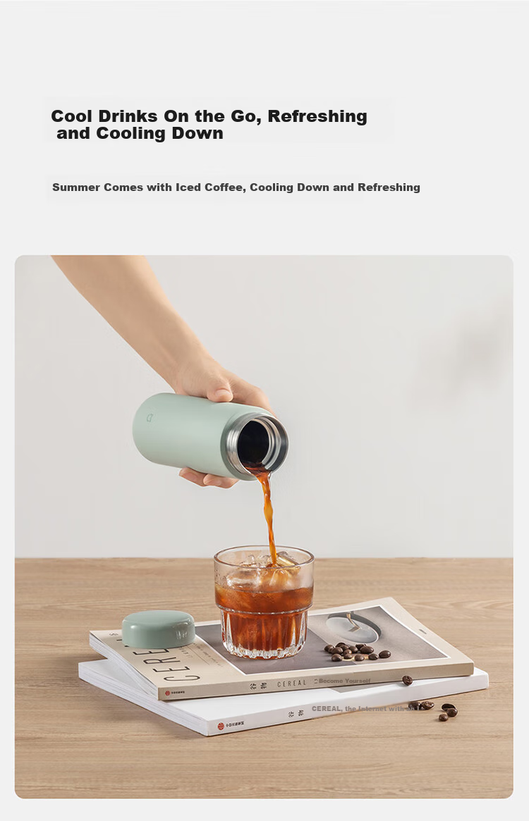 Mijia Insulated Bottle 316 Stainless Steel Water Cup Large Capacity Portable Tea Cup 350ml Flowing Purple 5