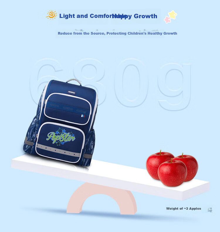 AMERICAN TOURISTER Boys' Comfortable Backpack for Grades 1-3 Elementary School Students, Children's Antibacterial Lightweight Backpack with Large Capacity NK1 3