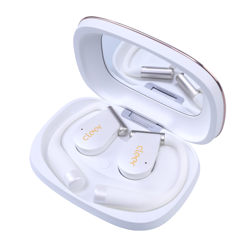 Беспроводные наушники Himalaya Good Voice CleerARC 5th Gen с открытым ухом, AI Smart Dolby Master Sound, Bluetooth, для спорта, с длительным временем работы от батареи, легкие, белые