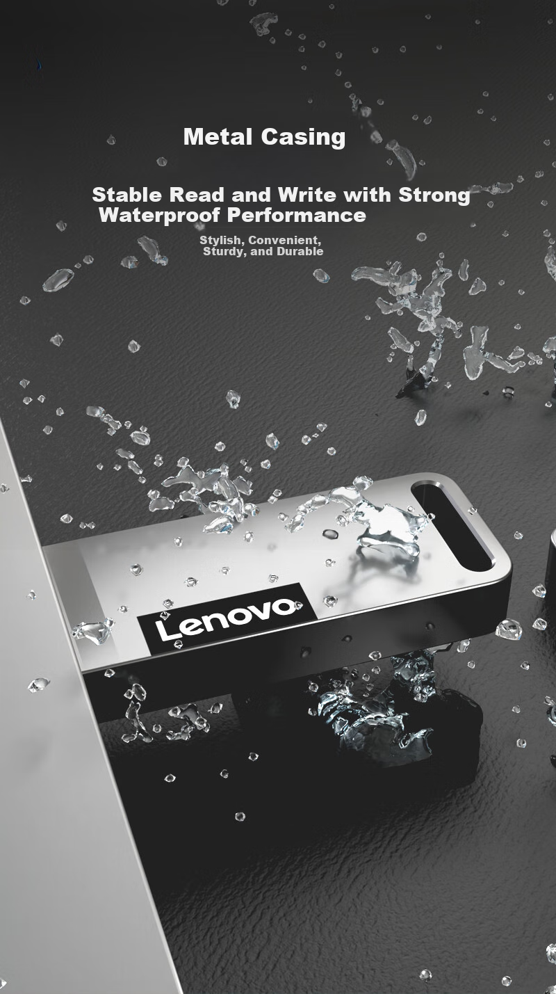 Lianxiang (Lenovo) 32GB USB2.0 Mobile Flash Drive K110, Compact And Portable, Shockproof And Drop-Resistant, Metal Mini Car USB Drive 4
