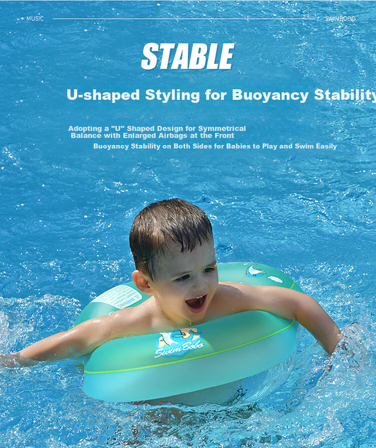 Swimbobo Children's U-Shaped Swim Ring, Baby Beginner Armpit Ring, Anti-Choking Water, Anti-Rollover Swim Ring, Swimming Equipment BO1012S 11