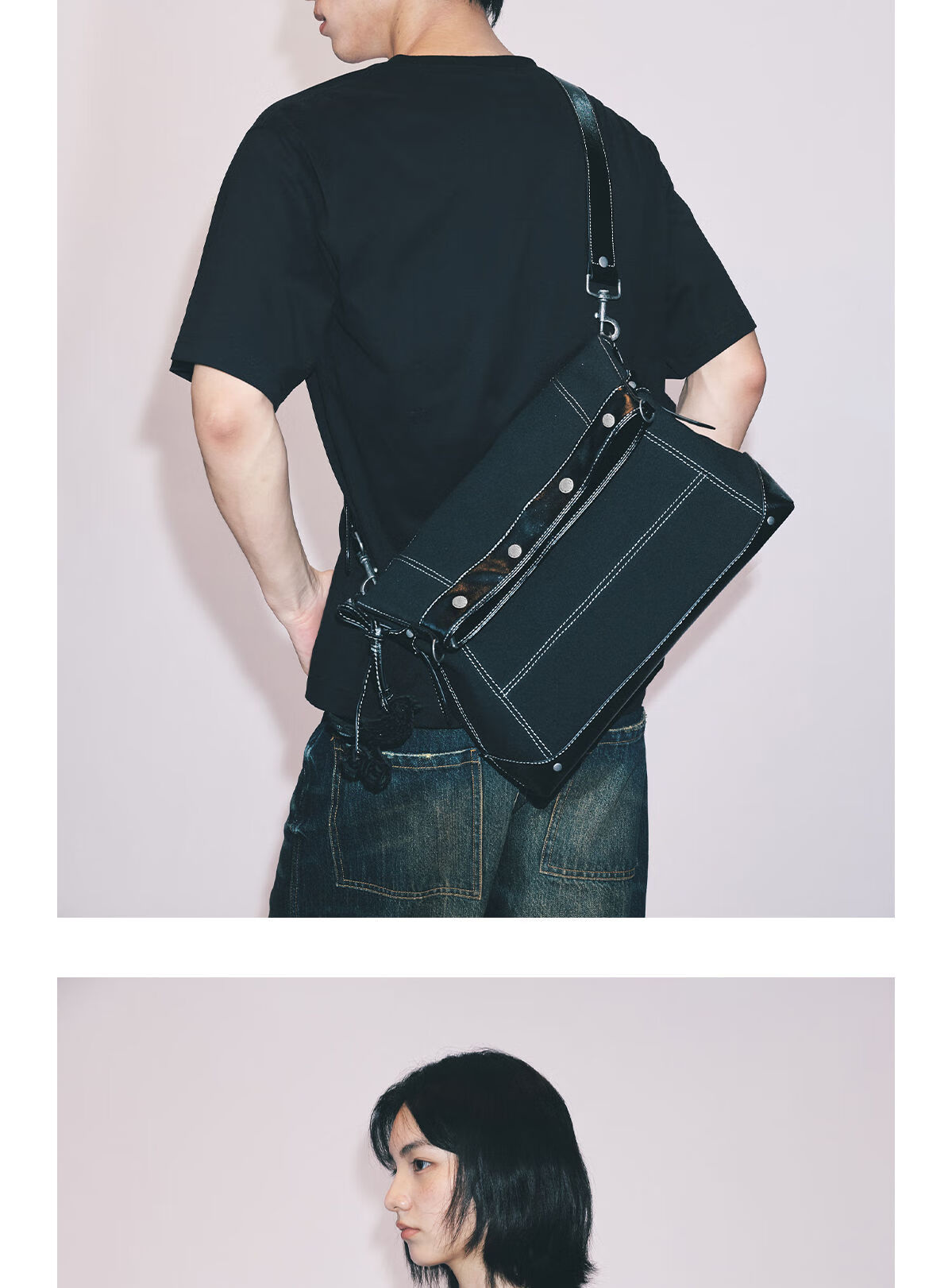 Black Myth Dual-Use Shoulder Crossbody Bag Wukong Style Commuter Lightweight Casual Backpack 6
