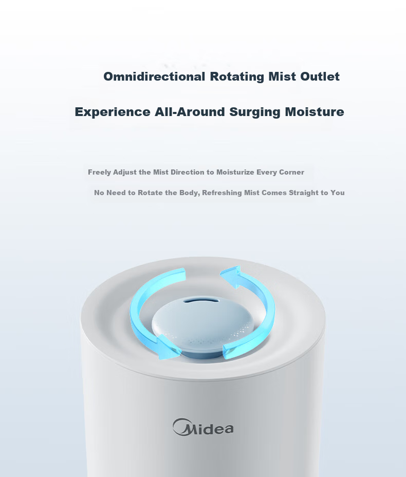 Midea [Zinc Ion Antibacterial] Air Humidifier, Large Capacity, for Home Bedroom, Pregnant Women, Infants And Toddlers, Quiet, Small Portable, for Dormitory, Office Desk, Birthday Gift, SC-3D50 7