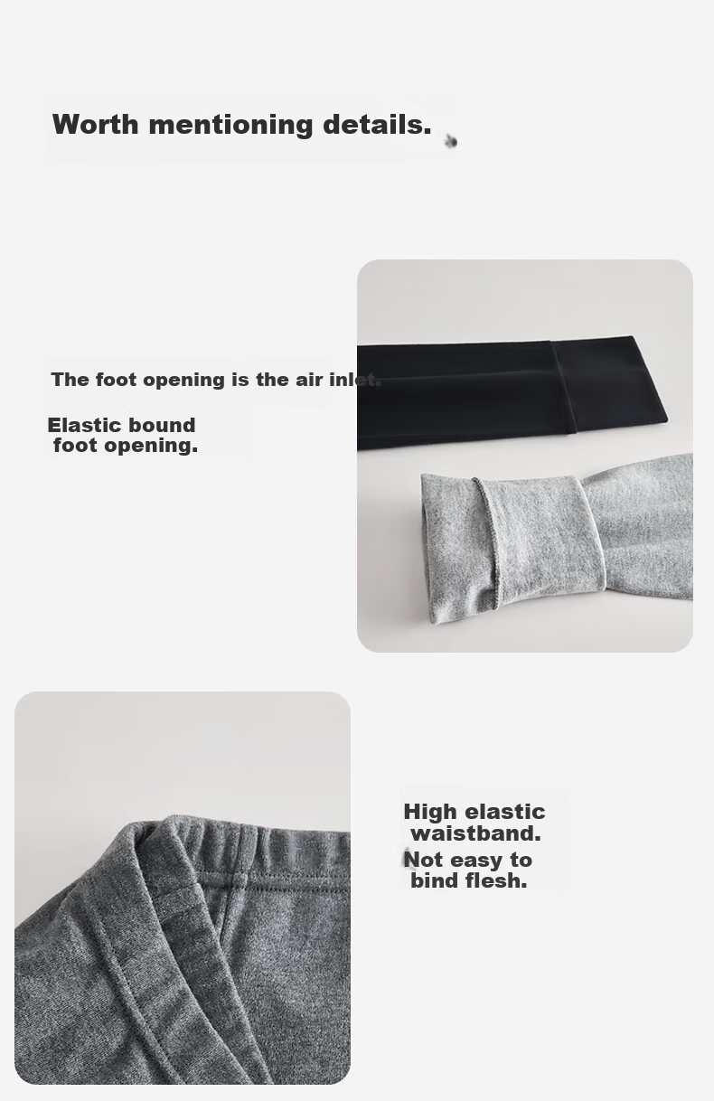 Hengyuanxiang [Winter New Arrival] Men's Autumn Long Johns, Single Piece Pure Cotton Thin Men's Cotton Thermal Underwear, Warm Base Layer Pants, Basic Undershirt 9