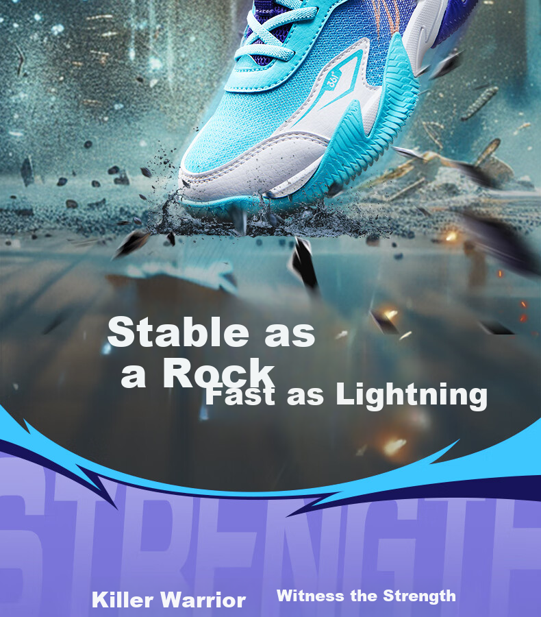 361° Children's Shoes, Hanjiang Kids Basketball Shoes, Size 25, All-Season Hard Ground Wear-Resistant Practical Training Sports Class Basketball Shoes, Purple, Size 27.5 2