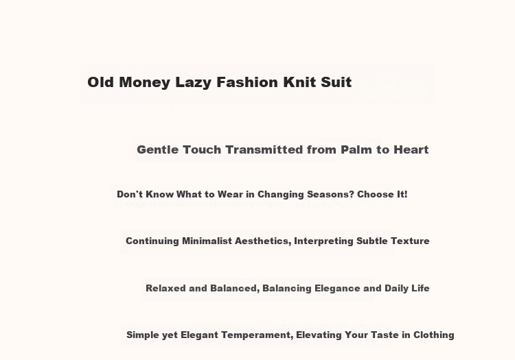 Dme [Laoqian Lazy Knit Set], Autumn Loose Shoulder Relaxed Top U-Neck Vest Dress Two-Piece Set for Wome 1
