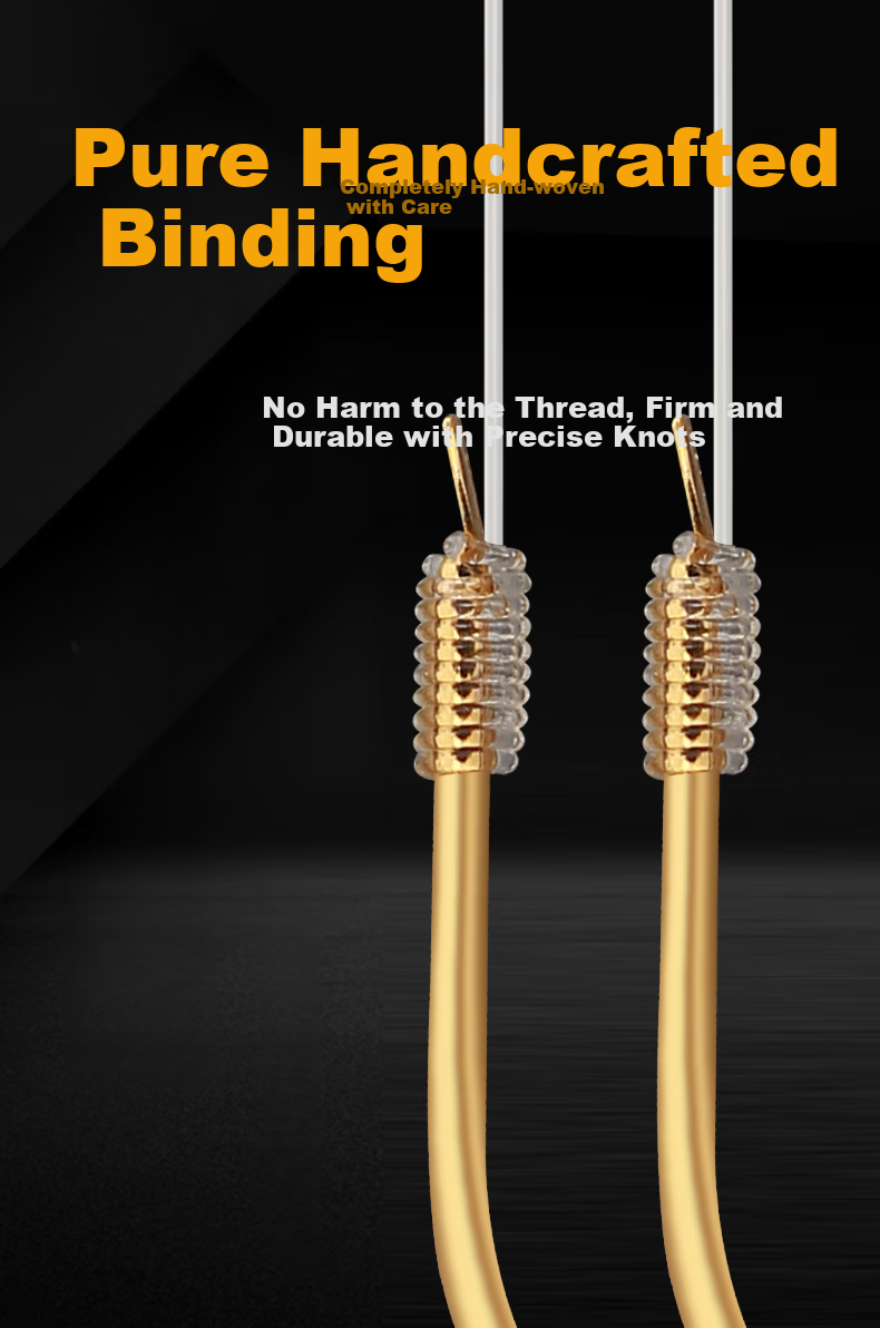 Shensha Fishing Hook with Pre-Tied Double Hooks And Gold Sleeves, Barbed Rig Finished Product, Ready-To Fishing Line Set, Fishing Tackle Accessories 4