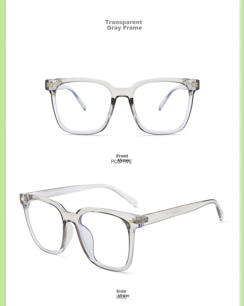 Sheniao 219 Blue Light Blocking Glasses, Transparent Frame, Bare Face Korean Style Ins Trend Non-Prescription Phone Computer Anti-Radiation Glasses 5