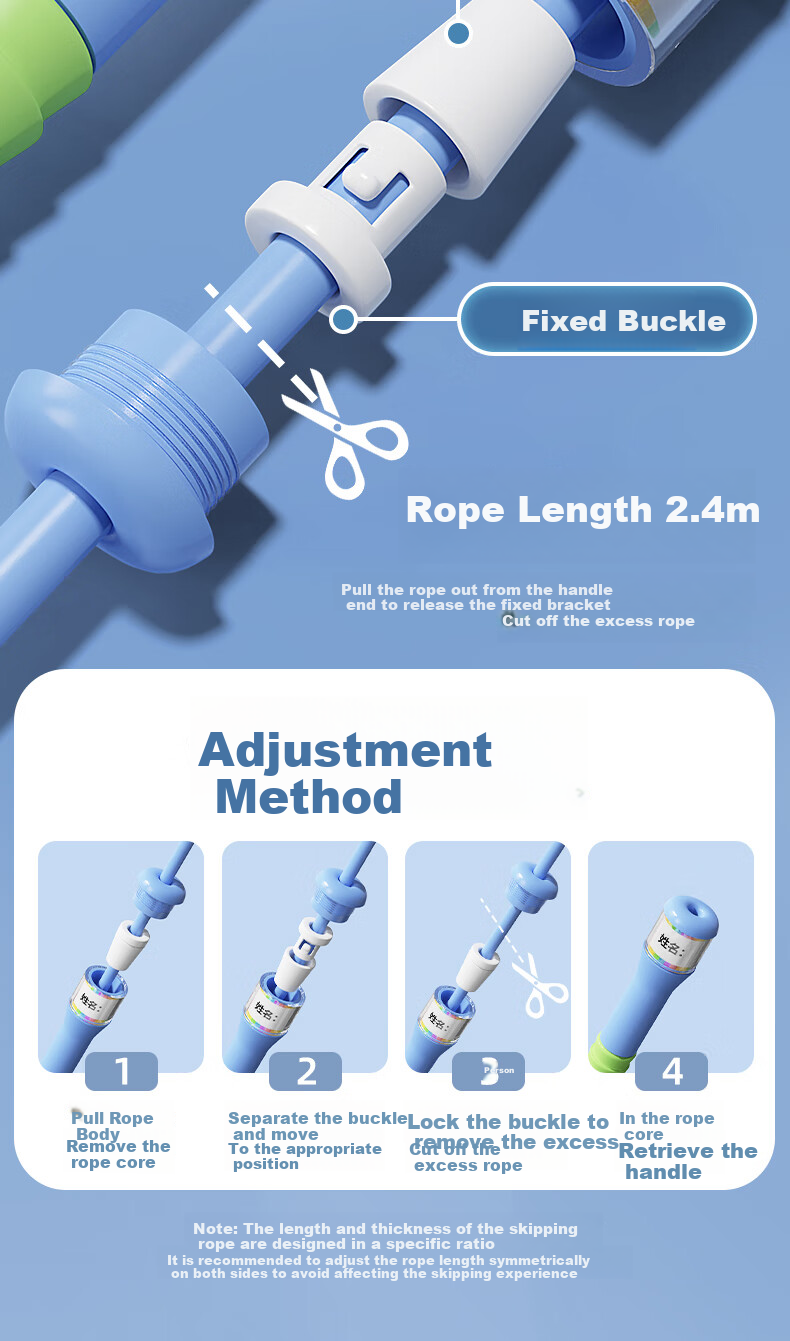 Li-Ning Jump Rope Sand-Specific for Children, Primary And Secondary School Students, First Grade Beginners, Segmented Sports Speed Test Training Jump Rope 19