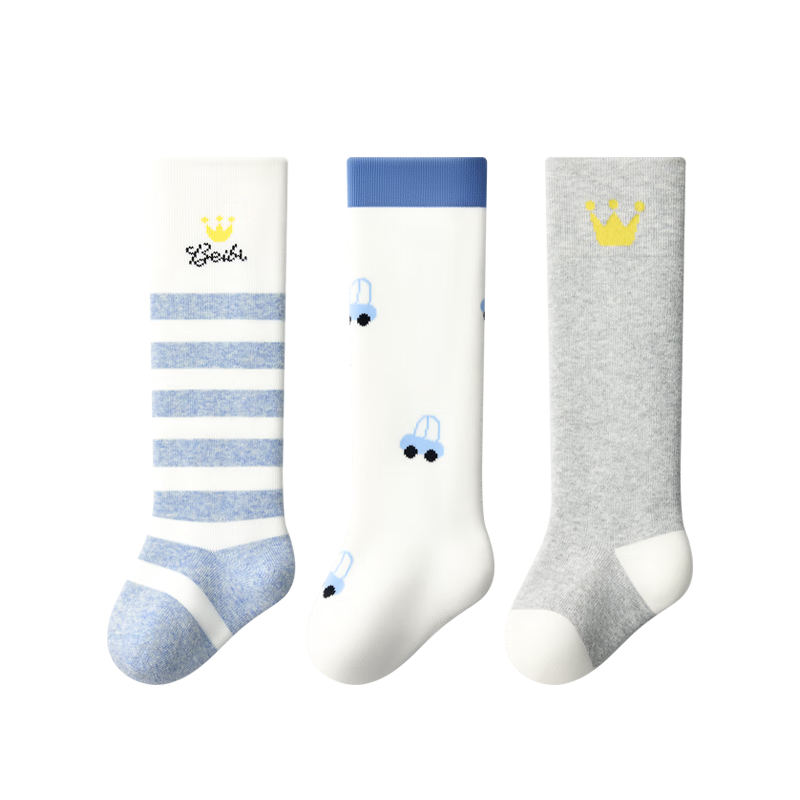 Baby Infant Long Tube Socks Autumn Winter Pure Cotton Knee-High Socks for Newborns Toddlers 6-12 Months