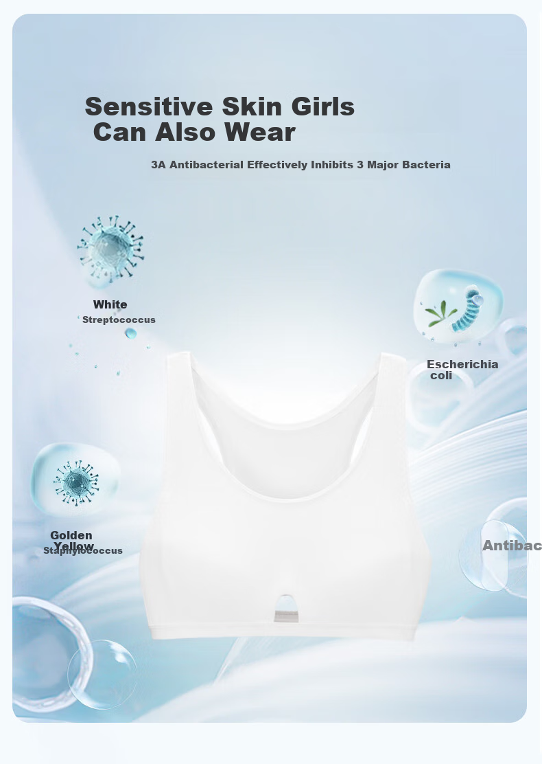 Aimer Junior Girls' Training Bra, First Second Third Stage Vest-Style Bra, Three Stages, Size 170 3