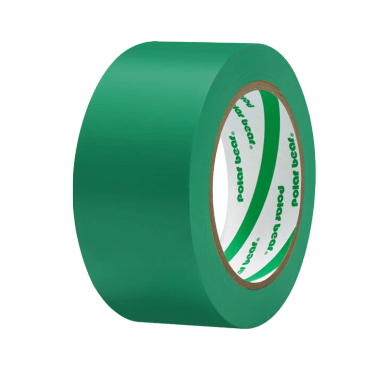 Polar Bear PVC Floor Line Sticker, Windproof Window Fixing Tape, Green 48mm*33m, 1 Roll, Caution Line Floor 5S Positioning Safety Colorful Warning Tape, PVC-048G