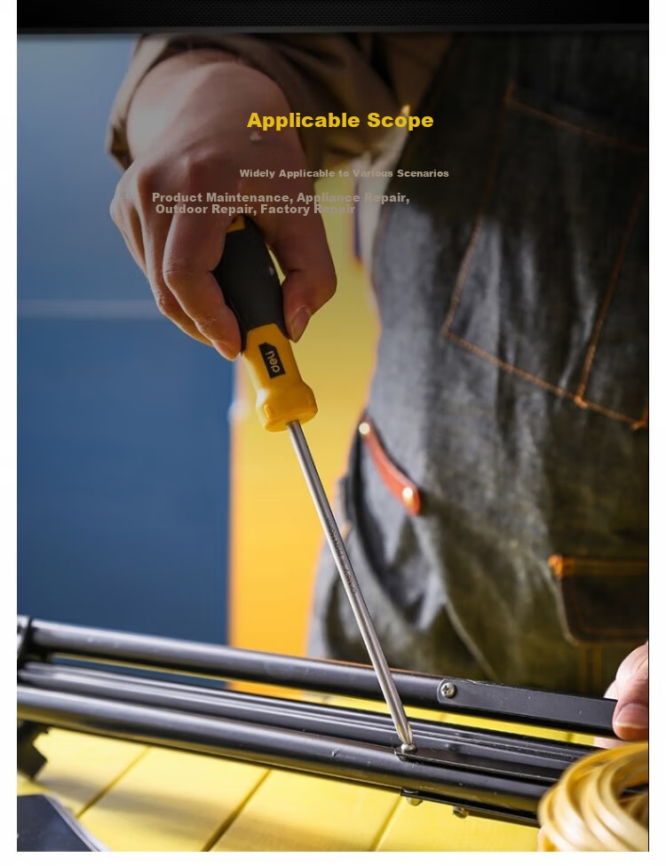 DELIGONGJU Tool, Torpedo Handle Phillips Screwdriver SUP11 (Yellow), PH2x150mm, DL636150 4