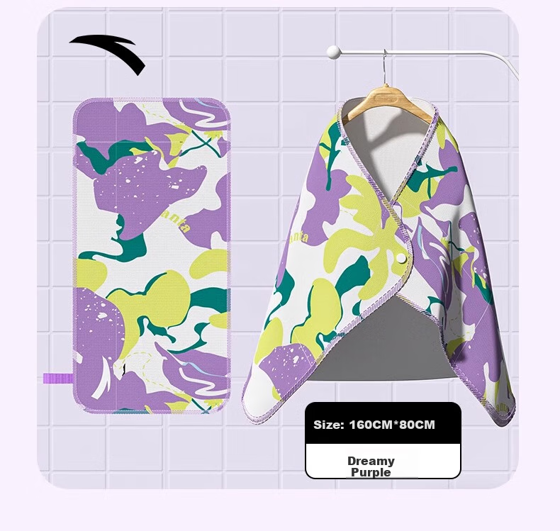 ANTA Children's Quick-Drying Swim Towel Cape, Absorbent And Fast-Drying Bathrobe, Portable And Wearable for Boys And Girls in Summer 12