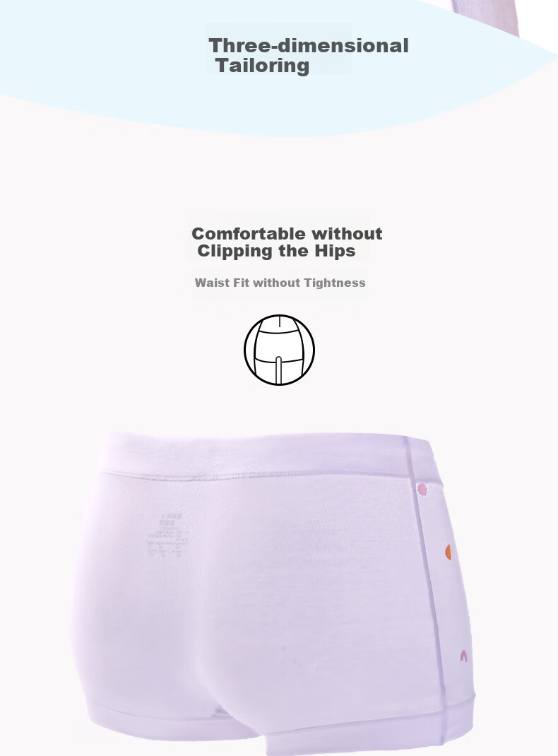 Ailier&ouluola Boyshort Underwear for Girls, Big Kids, Students, Middle And High School Girls, Puberty, Ages 12-16, 8296L 5