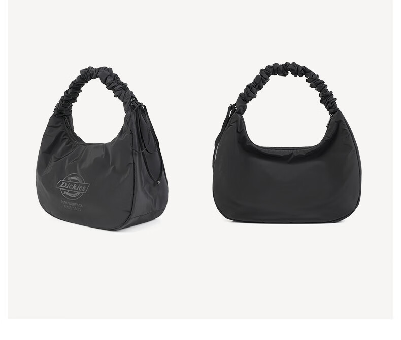 Dickies Women's Shoulder Bag Cloud Bag Sports Commuter Underarm Crossbody Travel Large Capacity Dumpling Bag Graphite Black 21
