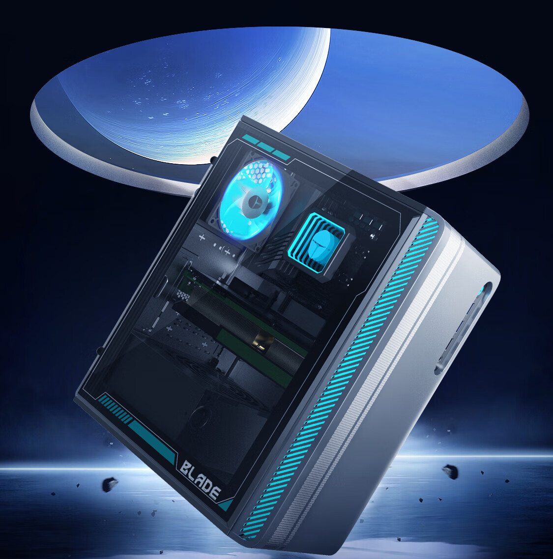 ThundeRobot Black Knight Hunter Blade Designer High-Performance Gaming Office Commercial Desktop Computer E-Sports PC (I5-14400F, 16GB RAM, D5 SSD, RTX5060Ti) 6