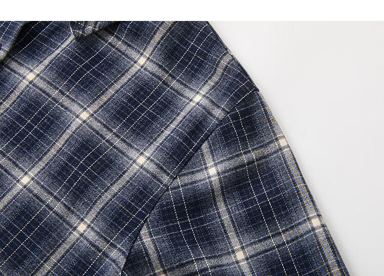 Demana [Smart Sense Academy] Autumn Korean Style Plaid Lapel Long Sleeve Shirt Loose Fit Drop Shoulder Petite Women's Top 3