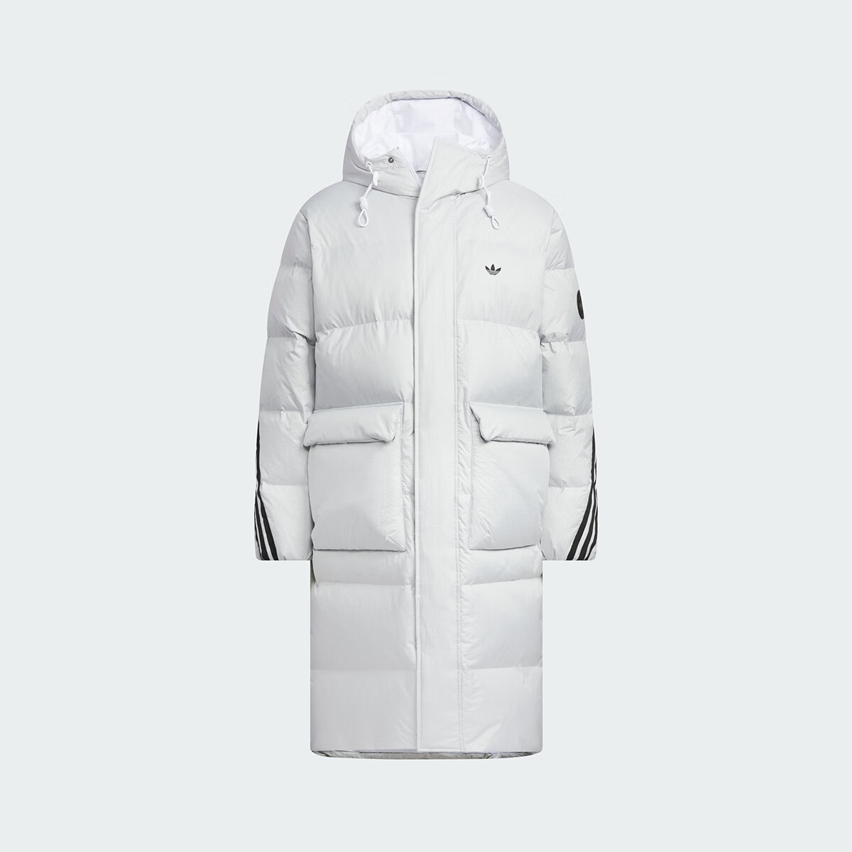 Adidas Originals Unisex 3S LONG DOWN U Long Down Jacket KC2566 White L 5