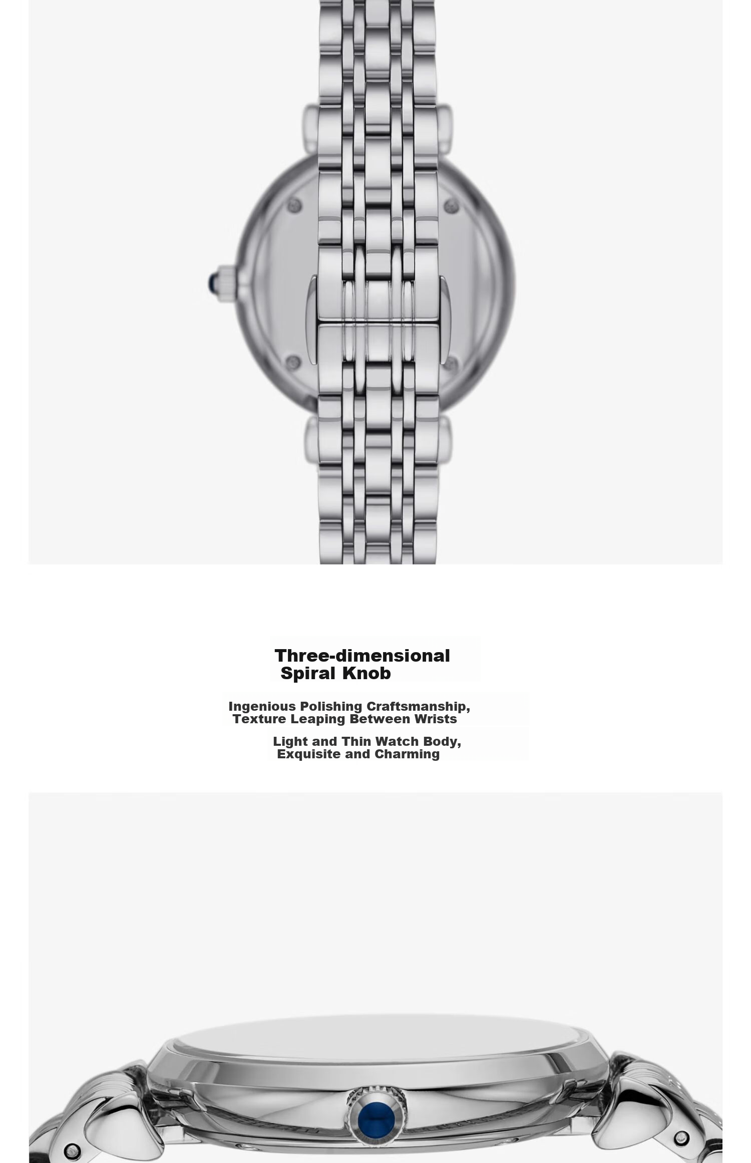 EMPORIO ARMANI Ladies' Watch, Starry Sky Series in Night Sky Blue, Birthday Gift for Girlfriend, AR11627 7