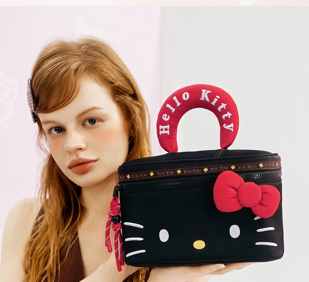 Toutou Hello Kitty Cosmetic Bag Toiletry Storage Pencil Case Children's Day Birthday Gift for Girlfriend 4