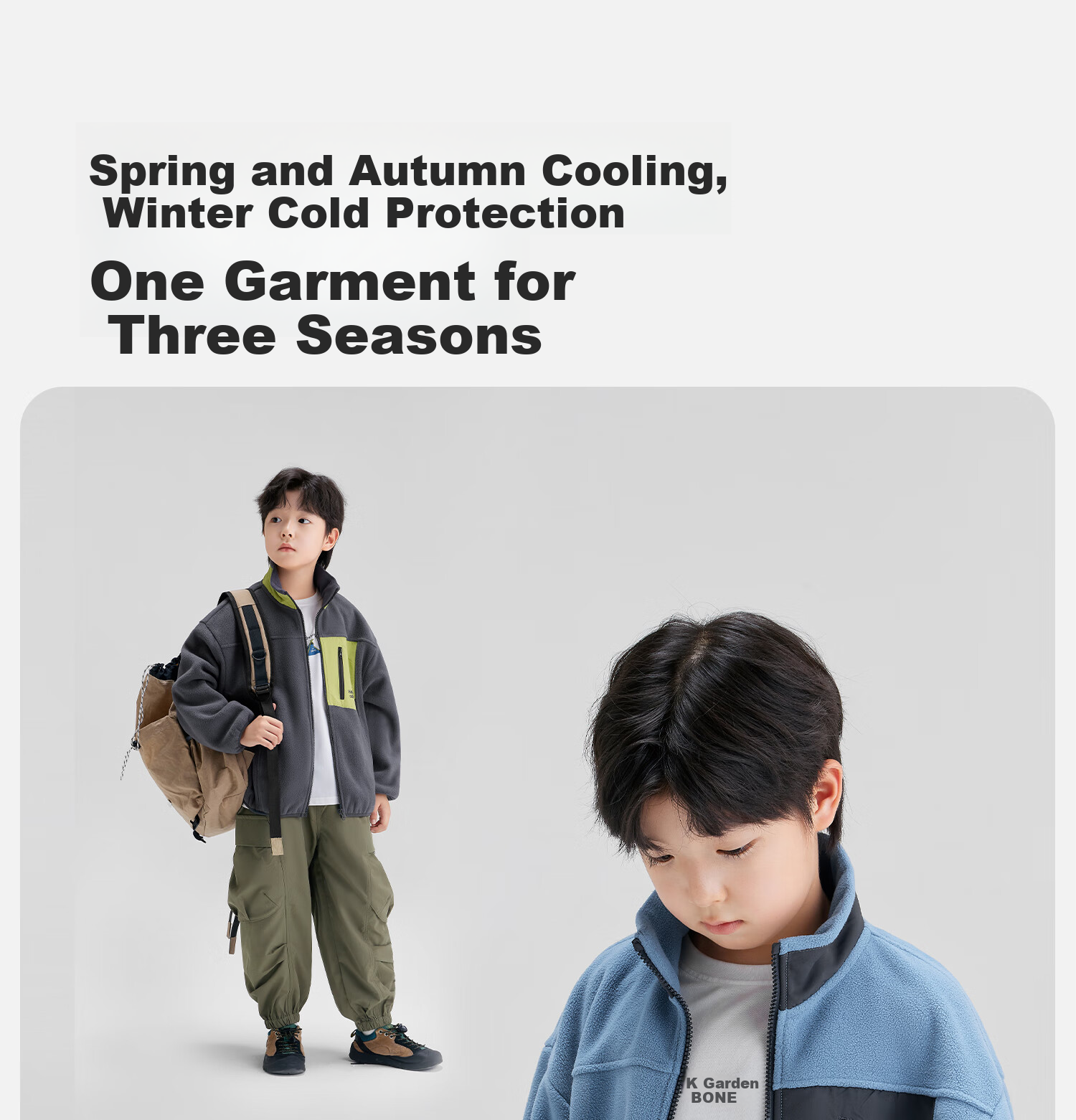 Zuoxi Boys' Fleece Jacket, 2026 New Spring Outerwear, Children's Heat-Resistant Anti-Static Fleece Coat, Blue, Size 150 11