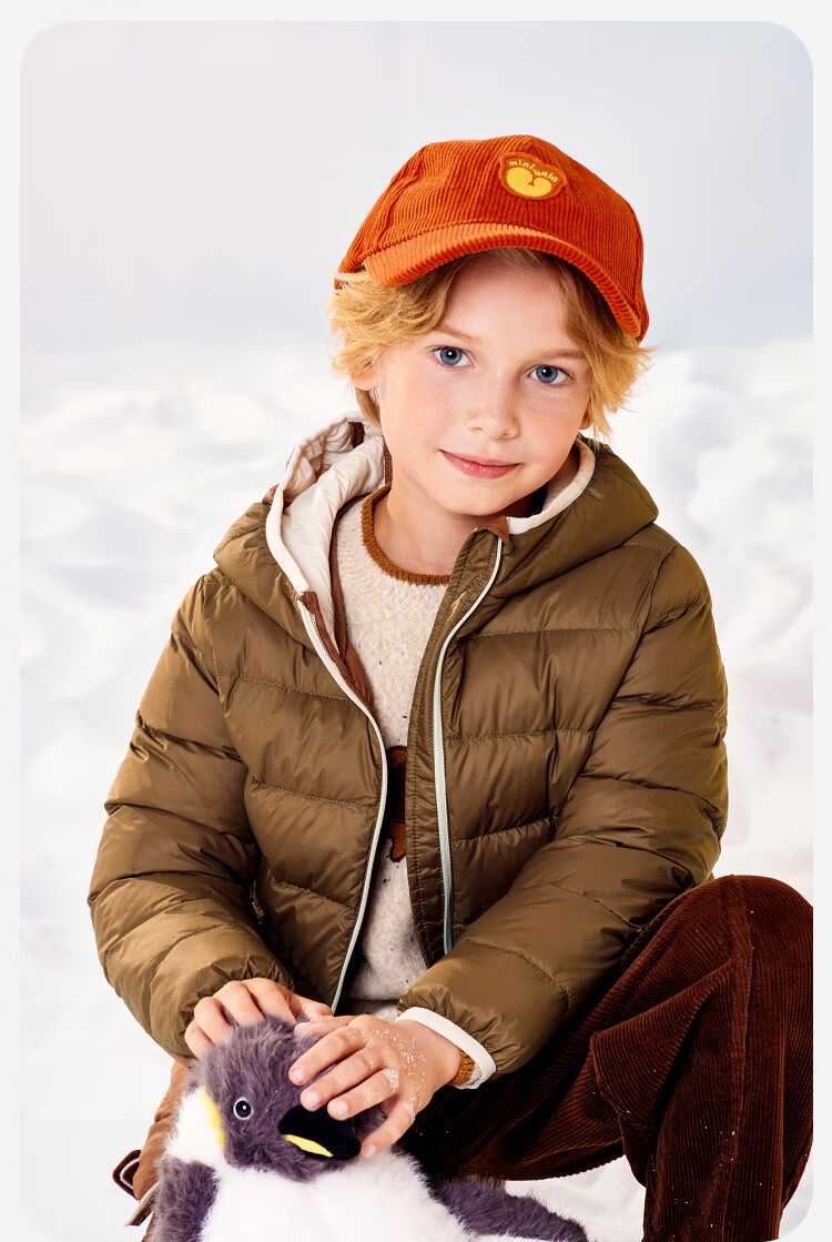 Minibala Kids Unisex Waterproof Hooded Down Jacket Winter 2025 7