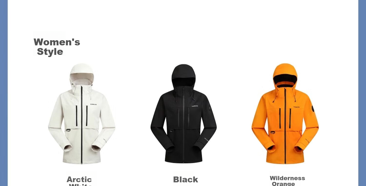 TOREAD Three-In Outdoor Professional Waterproof Windproof Mountaineering Jacket Hiking Coat, Black Men's XL 15