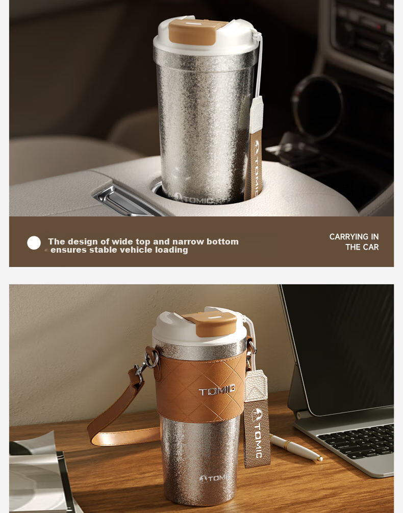 TOMIC Co-Branded Titanium Cup, Van Gogh Pure Titanium Insulated Mug, Coffee Cup, Portable Car-Mounted Mid-Autumn Festival Gift for Parents 15
