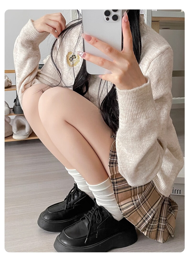 Caramella Nude Effect Thickened Fleece Lined Footed Tights for Women Autumn Winter Slimming Skin Tone Leggings 22