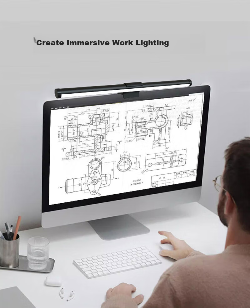 Youhuoda Monitor Screen Hanging Lamp, Laptop And Desktop Eye Protection Lamp, Smart Screen Light for Computer 8