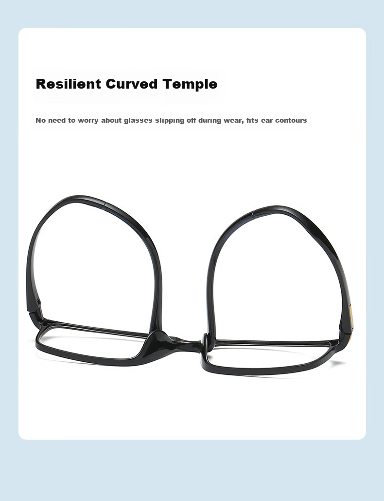 Cuntiandaofu Reading Glasses, High-Definition Anti-Blue Light Reading Glasses, Ultra-Light And Stylish, Black, 100 Degrees [Recommended for Ages Below 50] 14