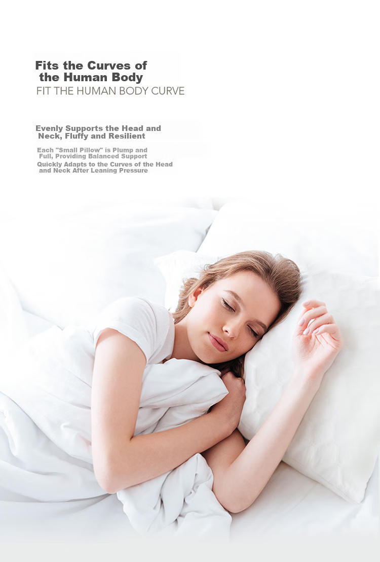 Dohia Home Textile Pillow, Class A Pure Cotton Hotel-Style Pillow Core, Adult Cervical Pillow, Height Approximately 8cm 5