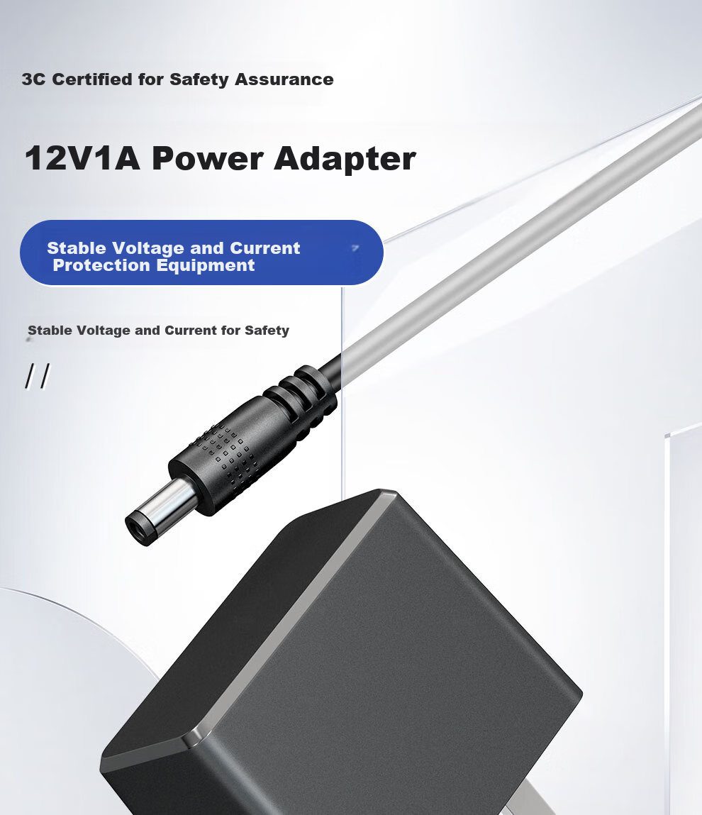 COMPCCTV DC12V1A Power Adapter, Router And Surveillance Camera DC Regulated Switching Power Supply 1
