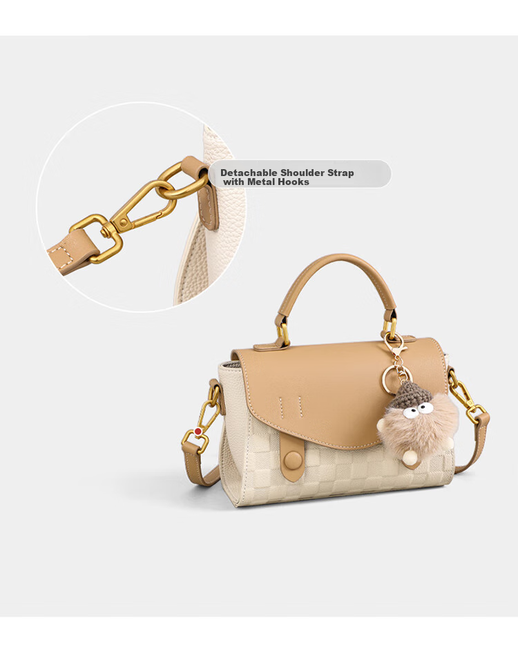 Aiqinghai Women's Handbag, Top-Grain Leather, Shoulder And Handheld Small Bag, Luxury Brand, Practical Birthday And Mother's Day Gift for Mom 12