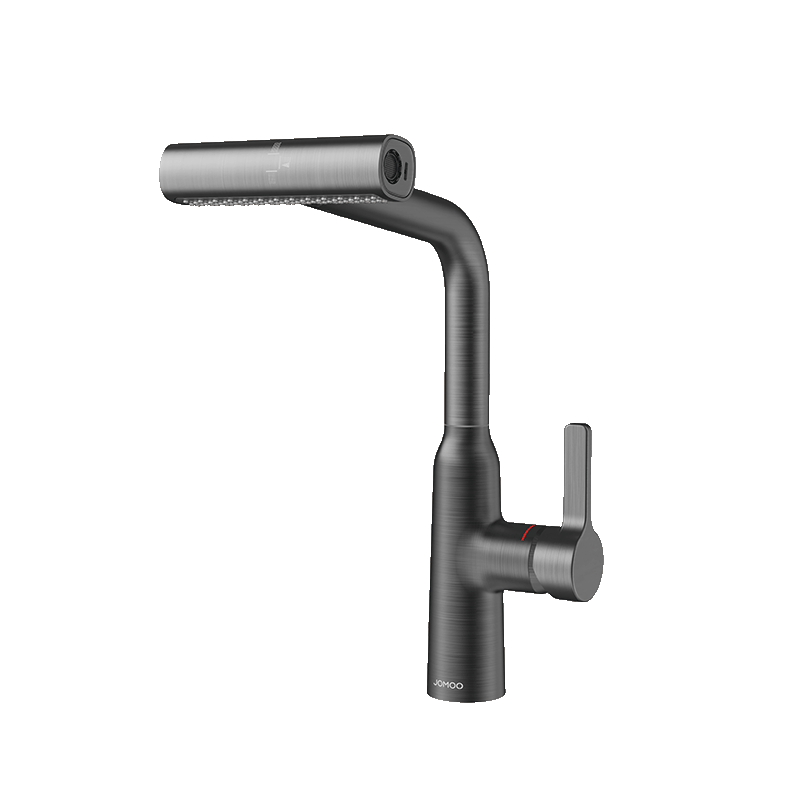 JOMOO Kitchen Faucet Pull-Out Spray Four-Function Gray Hot and Cold Sink Tap 33229