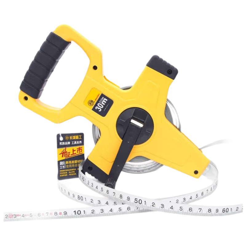 Great Wall Steel Tape Measure Rack Type Engineering Long Tape Measure Construction Site Large Ruler Waterproof Wear-Resistant High Precision Tape Measure 50m 015815