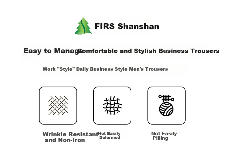 FIRS [Wrinkle-Resistant Non-Iron] Pleated Dress Pants for Men, Business Straight-Leg Trousers, Loose-Fitting Cargo Pants for Young And Middle-Aged Men, Casual Pants 1
