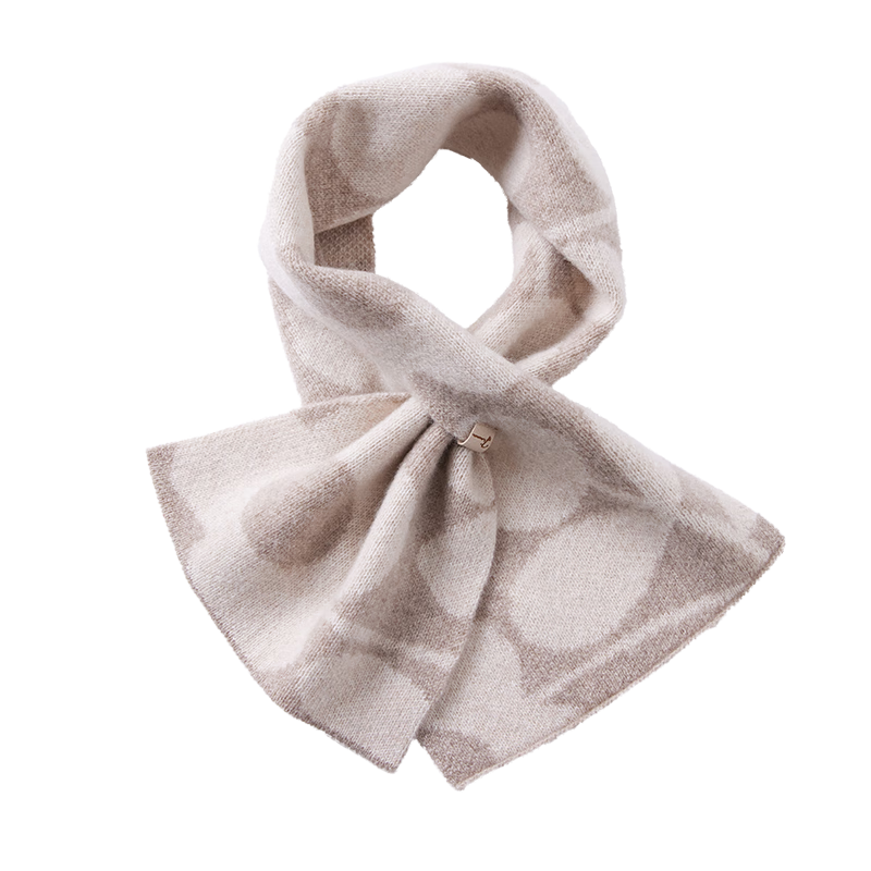 JIUMU 100% Cashmere Small Scarf Women Autumn Winter Warm Neck Warmer Short Scarf Ladies Gift Box Set