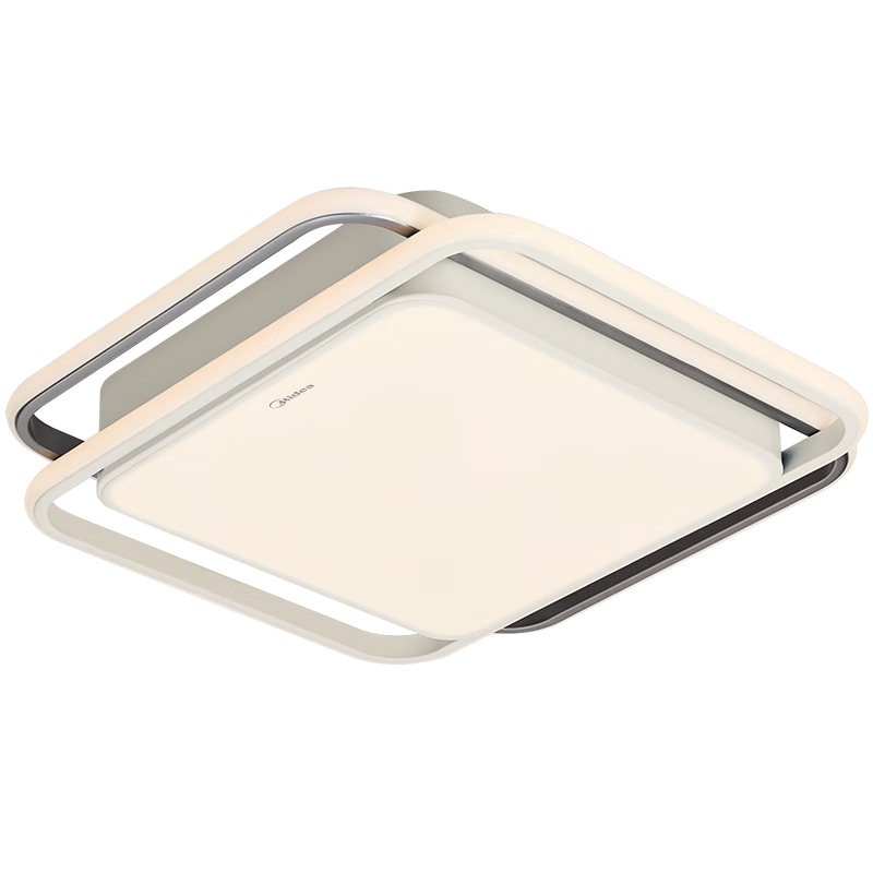 Midea LED Ceiling Light for Living Room, Dining Room And Bedroom, Tri-Color Full Spectrum Eye Protection Square Lamp, 54W, Installation Included