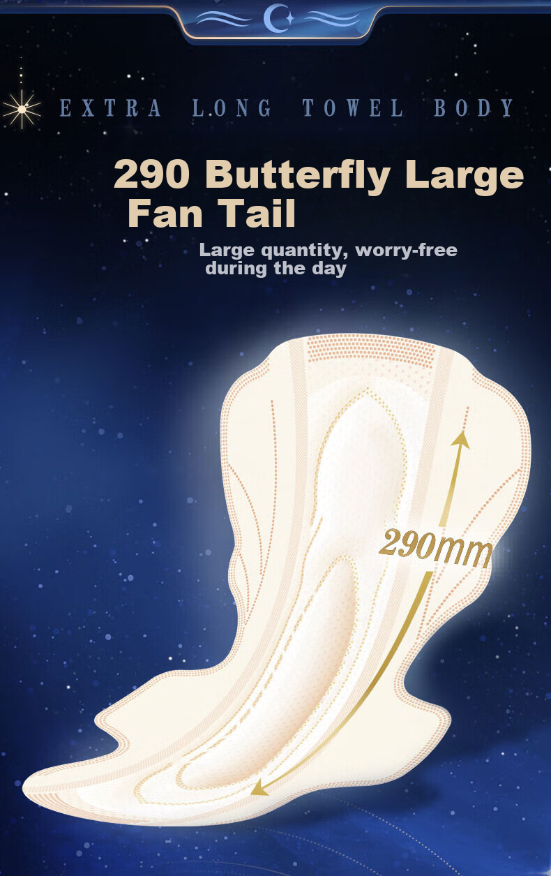 SOFY Ultra Soft Cotton-Feel Overnight Sanitary Napkins, 29cm, 15 Pieces, Heavy Flow, Leak-Proof, Dry, Menstrual Pads, Official Flagship Store 5