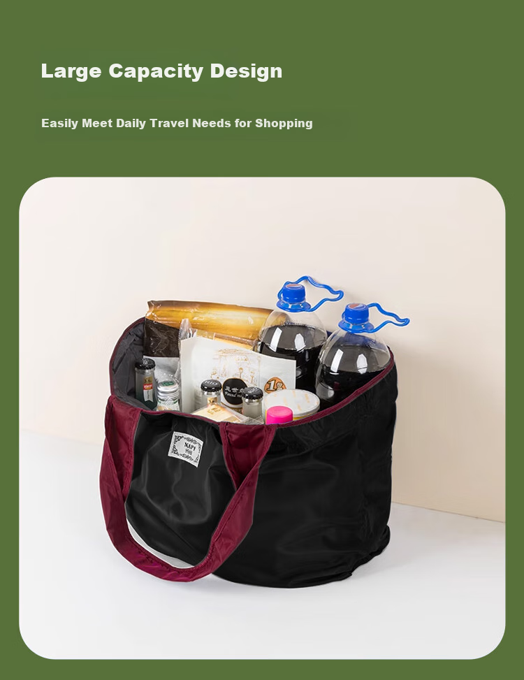 Banzheni Shopping Bag, Large Capacity, Foldable, Portable for Travel, Eco-Friendly, Grocery Bag, Thickened, Handheld, Waterproof Canvas Tote 2