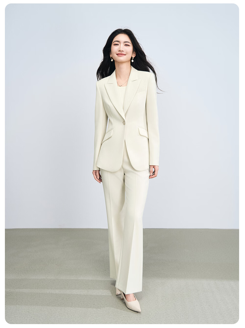 Miss Bird Women's Suit Set High-End Formal Small Size Professional Outfit National Exam Commuting Interview Blazer 8