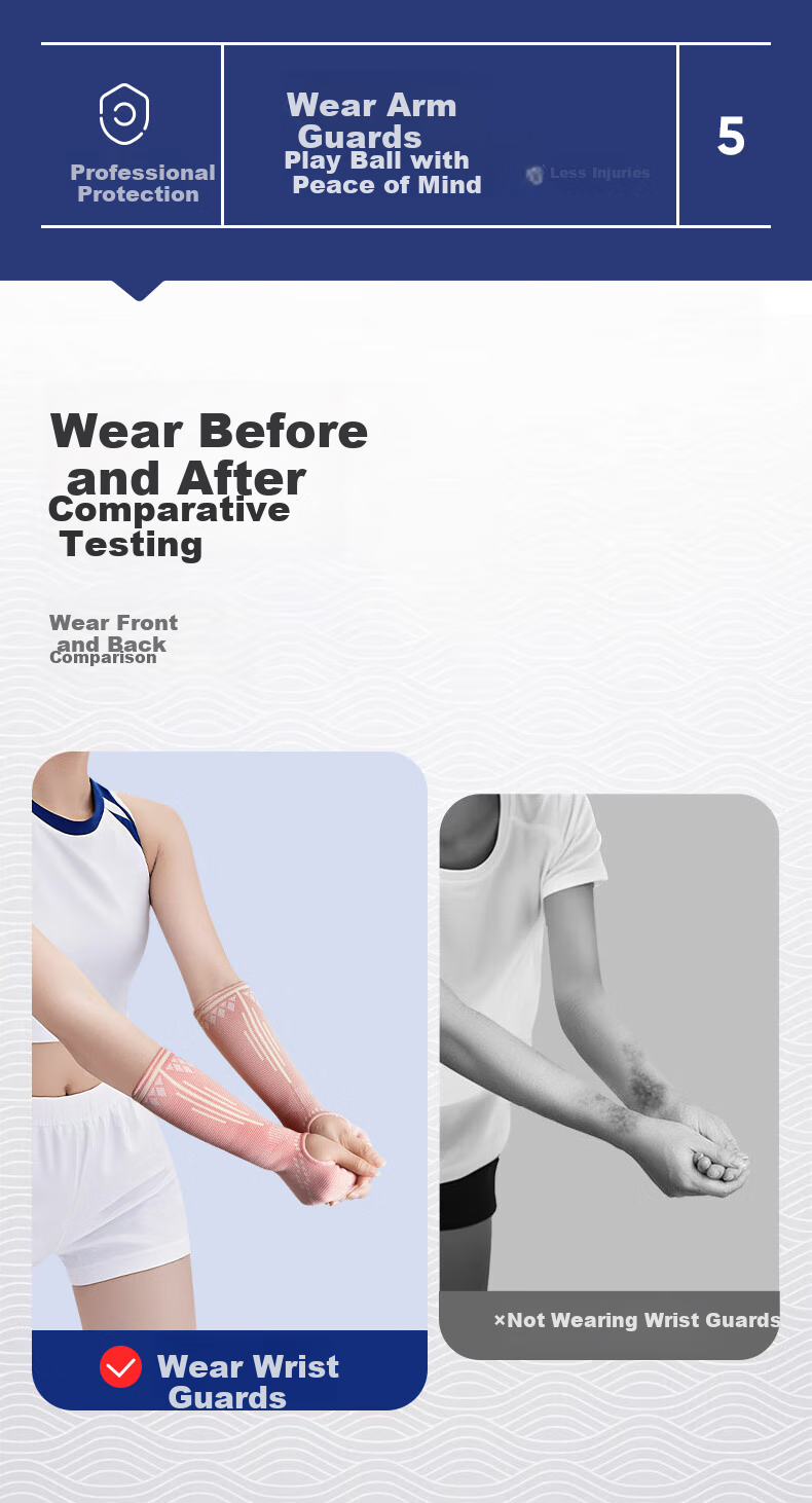 Yanmao Professional Volleyball Wrist Guard for Women, Sports Protective Gear, Arm Support for Volleyball, Compression Wrist Sleeve for Middle School Students' Physical Exams And Junior High School Students 7