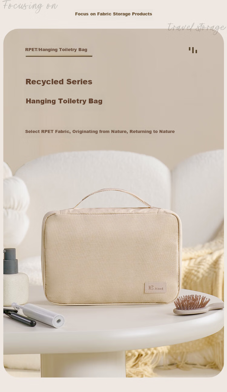 Kelianghuizi Travel Toiletry Bag, Large Capacity, Portable, Multi-Purpose Cosmetic Bag, Water-Resistant, Hanging Storage Bag, Large Size, Gray 1