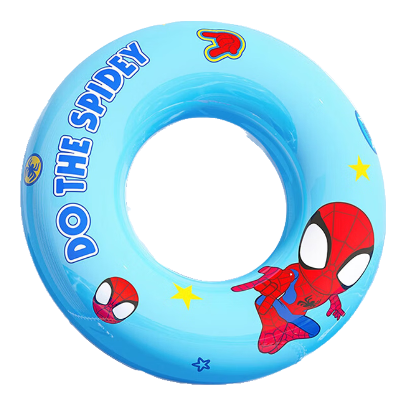 Disney Kids Thickened Anti-Tip Swimming Ring Boys Girls Baby High Buoyancy Underarm Swim Ring D95415 Spiderman 50