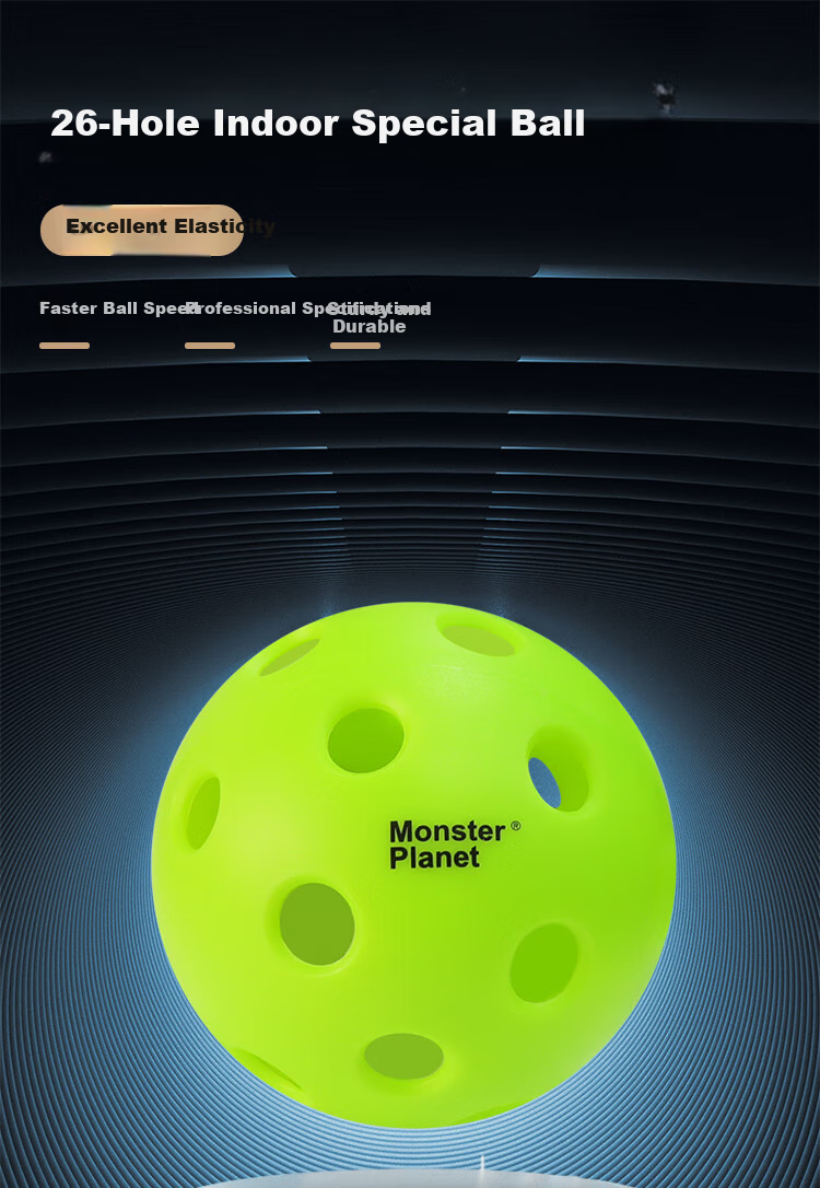 Monsterplanet Pickleball Ball, USAPA Certified, for Indoor And Outdoor Competition Training And Official Matches 1
